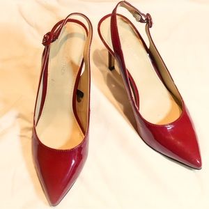 Mark Fisher red paten pumps.
